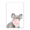 Koala Animal bubblegum canvas wall art (unframed) - Bump & Born