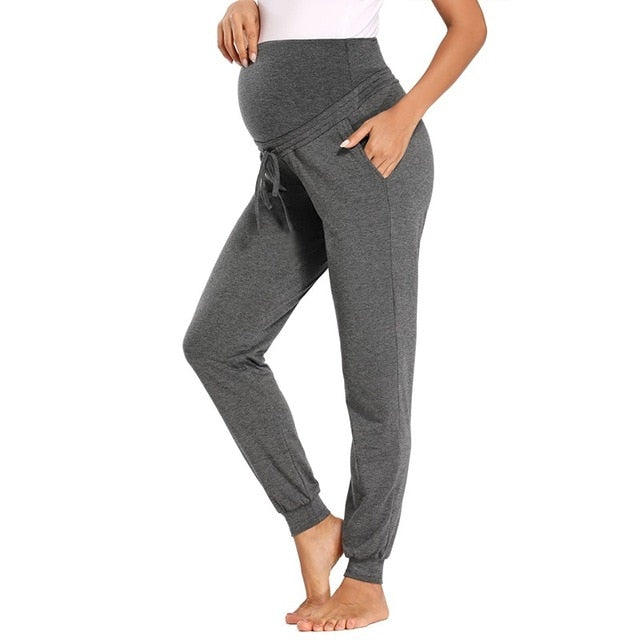 Comfortable Maternity Sweatpants With Pockets