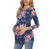 3/4 Sleeve Floral Maternity Top