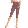 Calf Length Yoga Maternity Leggings with Pockets
